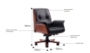 chesterfield office chair features and size