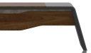 'Inspira' Office Desk In Walnut Laminate