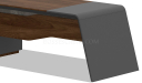 'Inspira' Office Desk In Walnut Laminate