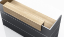 'Walter' 6 Feet Reception Desk In Carbon Gray