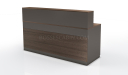 dark oak finish reception table