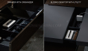 'Larry' 11 Ft Luxury Desk In Walnut Veneer & Leather