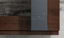 'Larry' 11 Ft Luxury Desk In Walnut Veneer & Leather