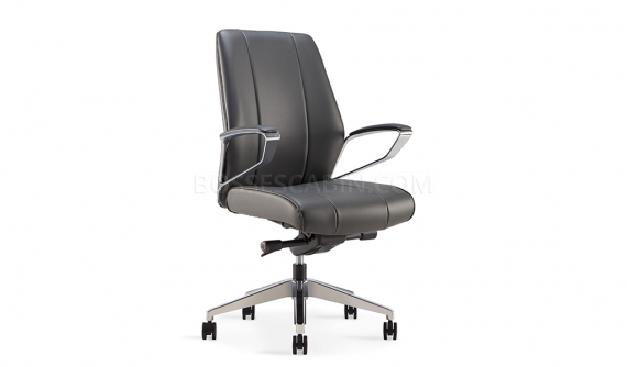 'Calm' Medium Back Chair In Premium Nappa Leather