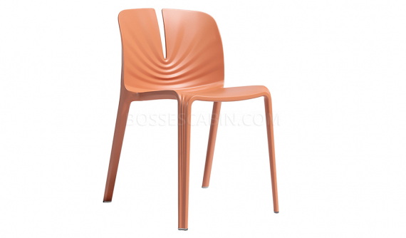 'Plis' Stackable Unibody Plastic Chair