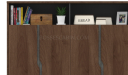 'Inspira' 7.5 Feet Width Wall Cabinet In Walnut