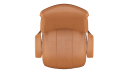 'Calm' High Back Office Chair In Tan Leather