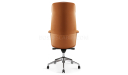 'Calm' High Back Office Chair In Tan Leather