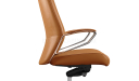 'Calm' High Back Office Chair In Tan Leather