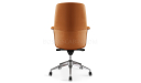 'Calm' Medium Back Office Chair In Tan Leather