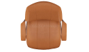 'Calm' Medium Back Office Chair In Tan Leather