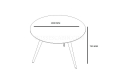 round meeting table shop drawing with size