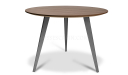 'Mary' Round Meeting Table In Walnut Laminate