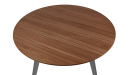 'Mary' Round Meeting Table In Walnut Laminate