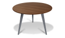 'Mary' Round Meeting Table In Walnut Laminate