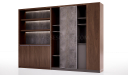 'Inspira' 9.5 Feet Width Wall Cabinet In Walnut