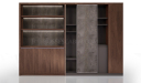 'Inspira' 9.5 Feet Width Wall Cabinet In Walnut