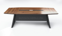 'Inspira' 8 Feet Meeting Table In Norica Walnut