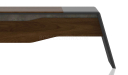'Inspira' Walnut Office Desk With Side Cabinet