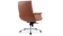 'Omega' Medium Back Office Chair In Tan PU Leather