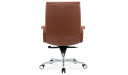 'Omega' Medium Back Office Chair In Tan PU Leather