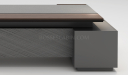 'Nexa' 8 Ft. Office Desk In Pari Walnut & Leather