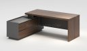 'Nexa' 6 Ft. Office Desk In Pari Walnut