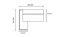 'Nexa' 6 Feet Office Desk In Pari Walnut