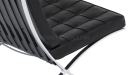 'Palma' Lounge Chair In Black Leather