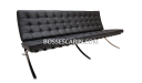 modern three seater office sofa in barcelona chair style