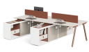 'Orion' Linear Workstation With Side Cabinet