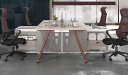 'Orion' Linear Workstation With Side Cabinet
