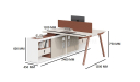 'Moby II' Linear Workstation With Side Cabinet