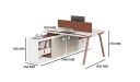 'Orion' Linear Workstation With Side Cabinet