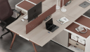'Orion' Linear Workstation With Side Cabinet