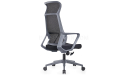 'Streak' High Back Chair In Light Gray Frame