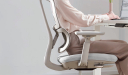 'H2' Medium Back Chair In Light Gray Frame