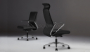 'Hero' Executive Office Chair In Black Leather