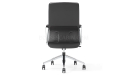 'Hero' Medium Back Office Chair In Black Leather