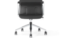 'Hero' Medium Back Office Chair In Black Leather