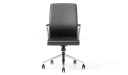 'Hero' Medium Back Office Chair In Black Leather