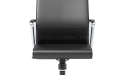 'Hero' Medium Back Office Chair In Black Leather