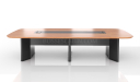 'MT Series' 12 Feet Meeting Table In Walnut Veneer