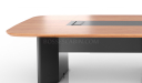 'MT Series' 12 Feet Meeting Table In Walnut Veneer