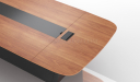 'MT Series' 16 Feet Meeting Table In Walnut Veneer