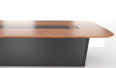 'MT Series' 16 Feet Meeting Table In Walnut Veneer