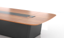 'MT Series' 16 Feet Meeting Table In Walnut Veneer