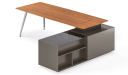 'Varna' 8.5 Feet Desk With Aluminum Alloy Legs