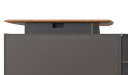 'Varna' 8.5 Feet Desk With Aluminum Alloy Legs