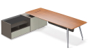 'Varna' 8.5 Feet Desk With Aluminum Alloy Legs